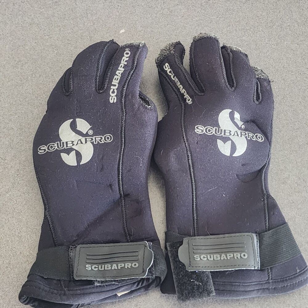 Scubapro Hyperflex 3mm Neoprene Scuba Diving Gloves Black - Size Medium